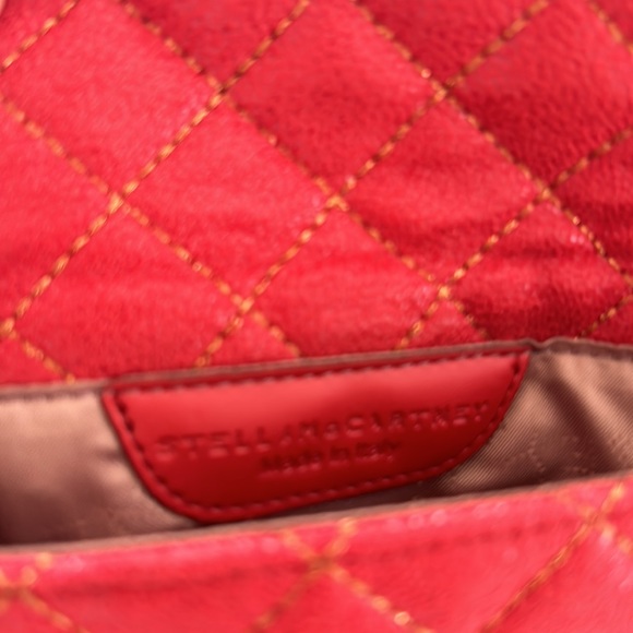Stella McCartney Crossbody & Clutch Red EUC - Picture 5 of 7